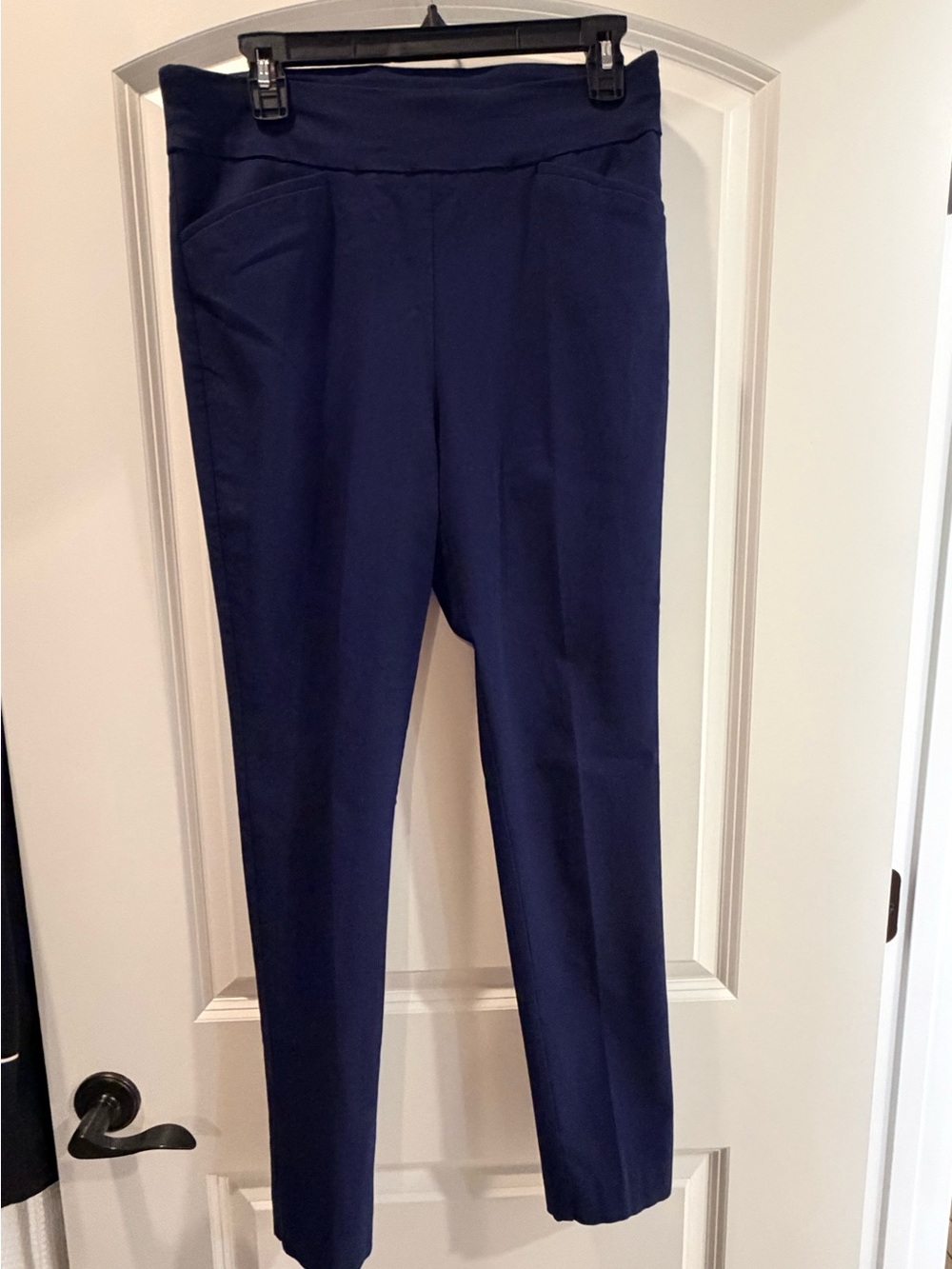 Perfect Stretch by Chico’s - Like New - Navy Pull-On Straight Leg Pants 1Regular